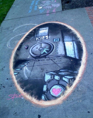 Illustration for article titled A Portal On Your Sidewalk You Can't Jump Through (Updated)